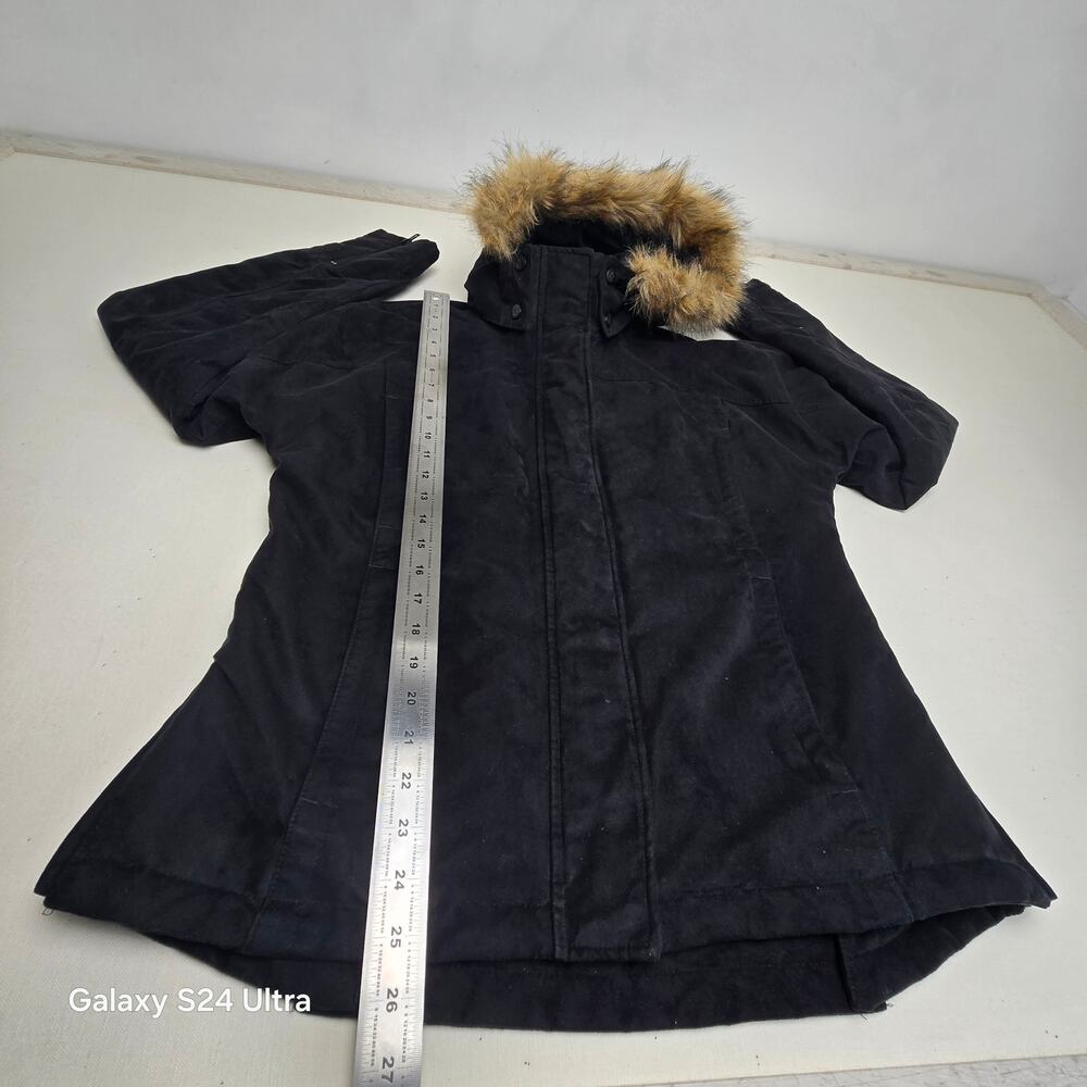 Outback Trading Co. Black Microsuede Jacket Insulated Quilted Gold Cup Women's M - Picture 7 of 10